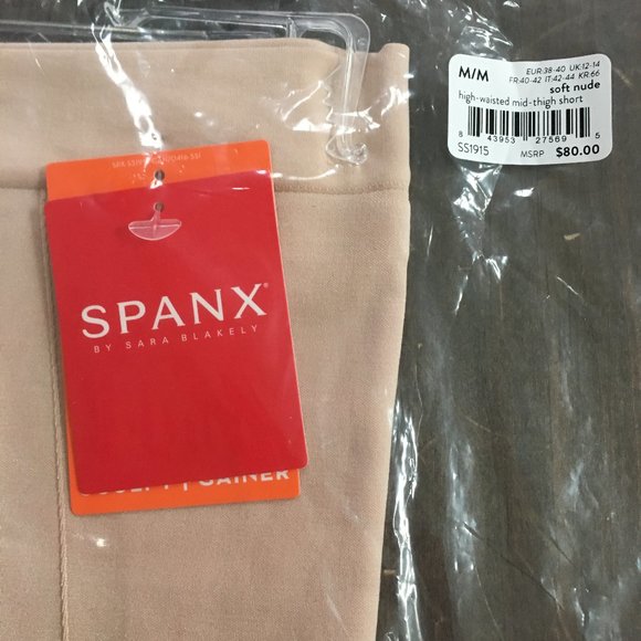 SPANX High Waisted Mid Thigh Short Bodysuit - Picture 10 of 16